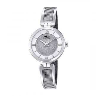 Lotus Women'S Silver Bliss Stainless Steel Watch Bracelet
