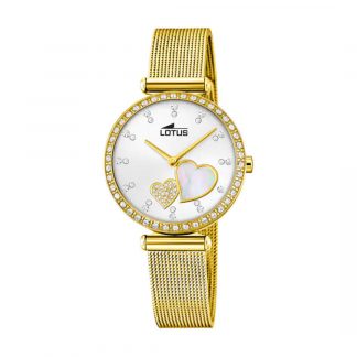 Lotus Women's White Bliss Stainless Steel Watch Bracelet