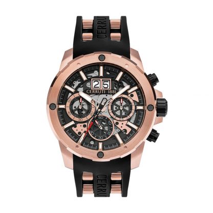 CERRUTI Scopeti Chronograph Two Tone Combined Materials Strap