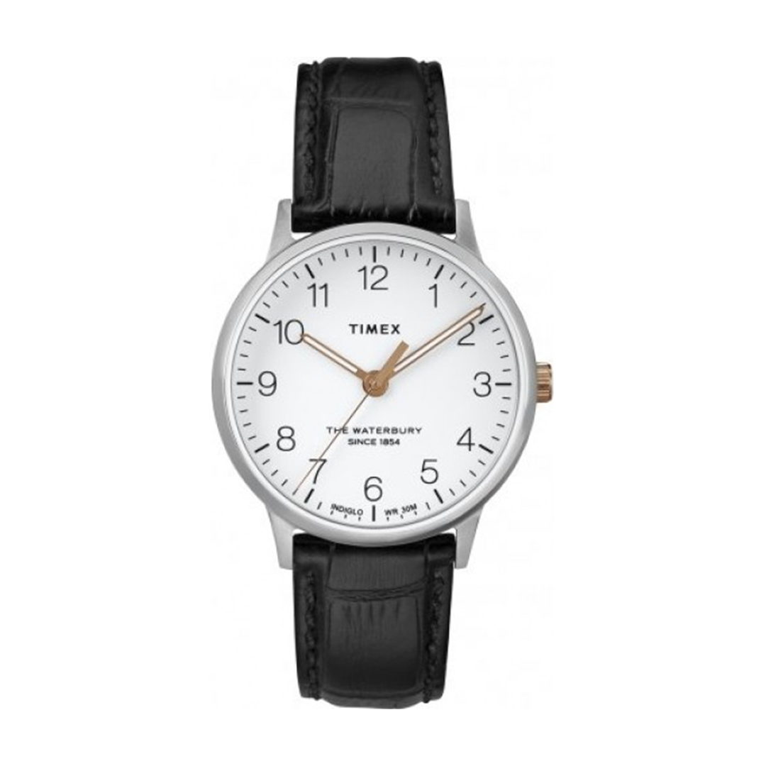 Waterbury classic 36mm on sale leather strap watch