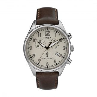 Waterbury Traditional Chronograph 42mm Leather Strap
