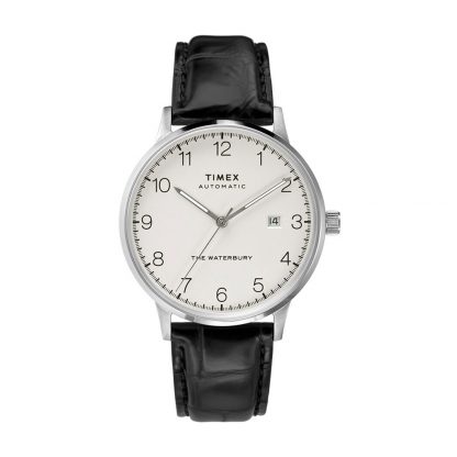 Waterbury classic automatic online 40mm leather strap watch