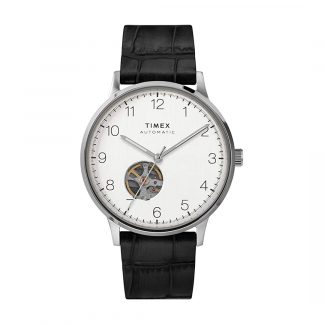 Waterbury Classic Automatic Open Heart Dial 40mm Leather Strap