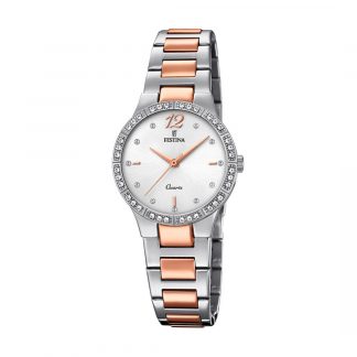 Festina Women's White Petite Stainless Steel Watch Bracelet